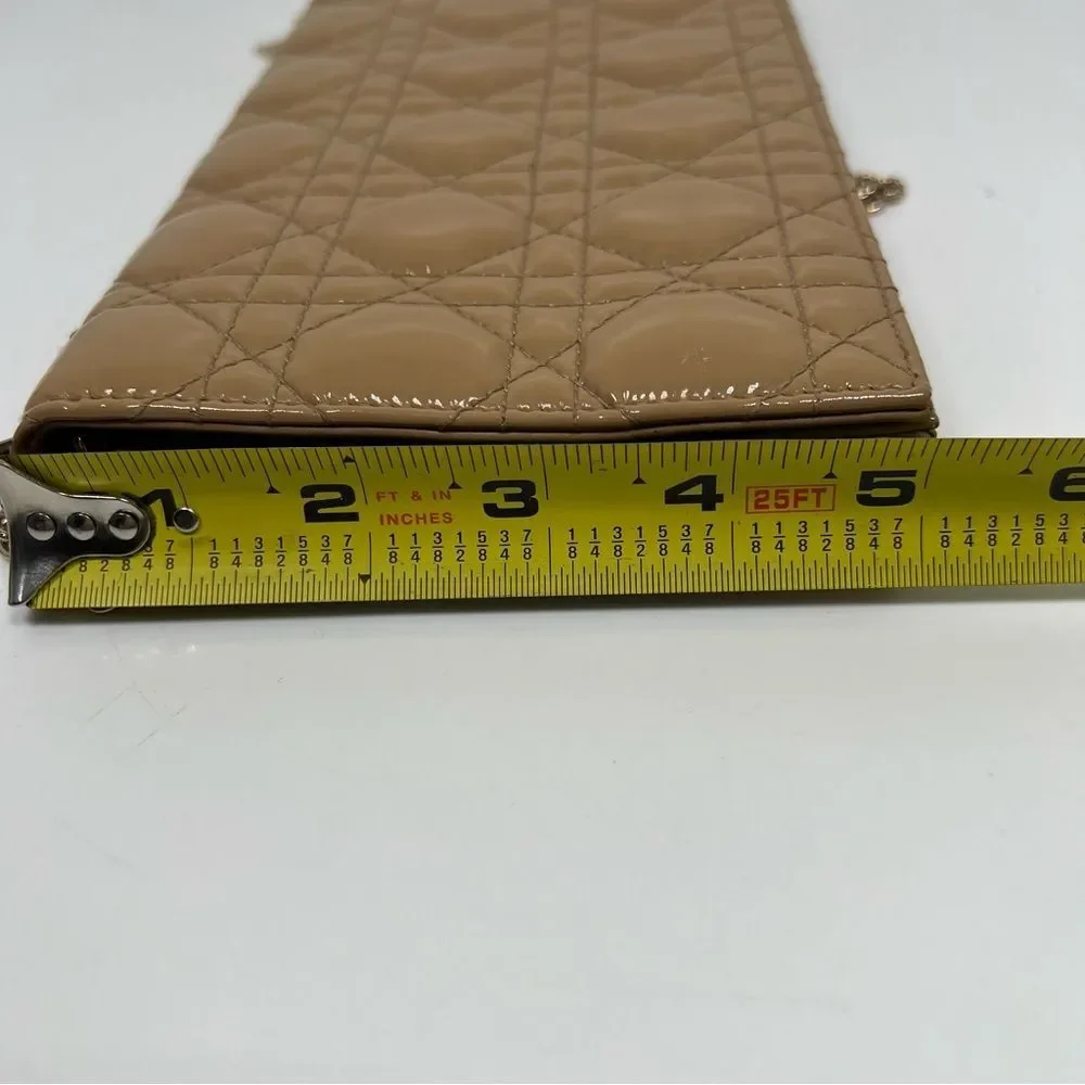 Lady Dior Clutch Patent Leather Beige - Picture 13 of 13